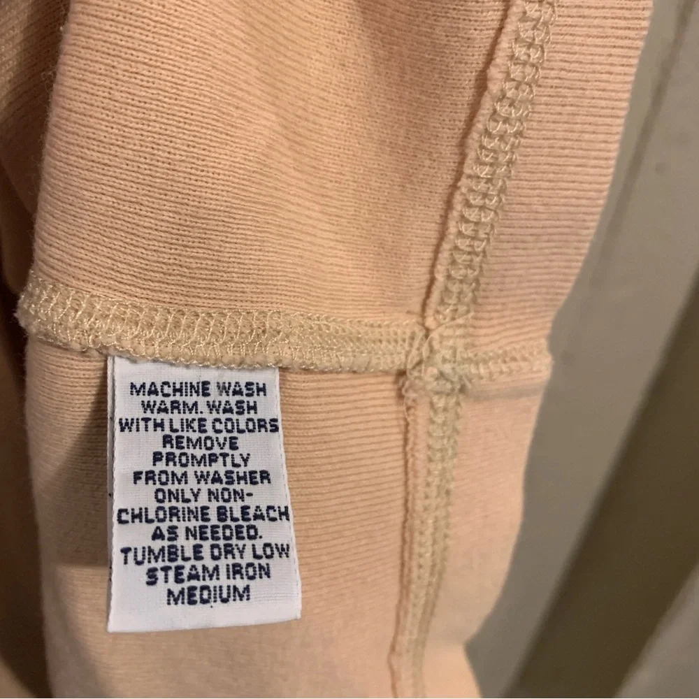Ralph Lauren Beige Long Sleeve Henley Shirt Mens Size XXL 100% Cotton Pullover